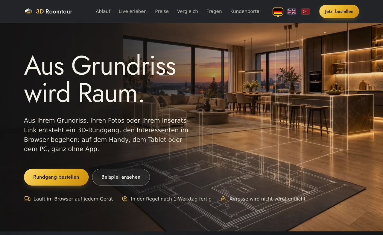 Startseite von 3D-Roomtour