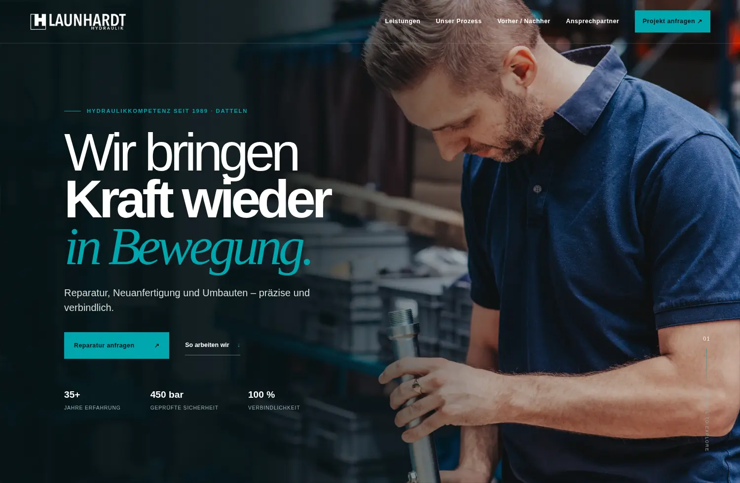 Projektansicht von Launhardt Hydraulik