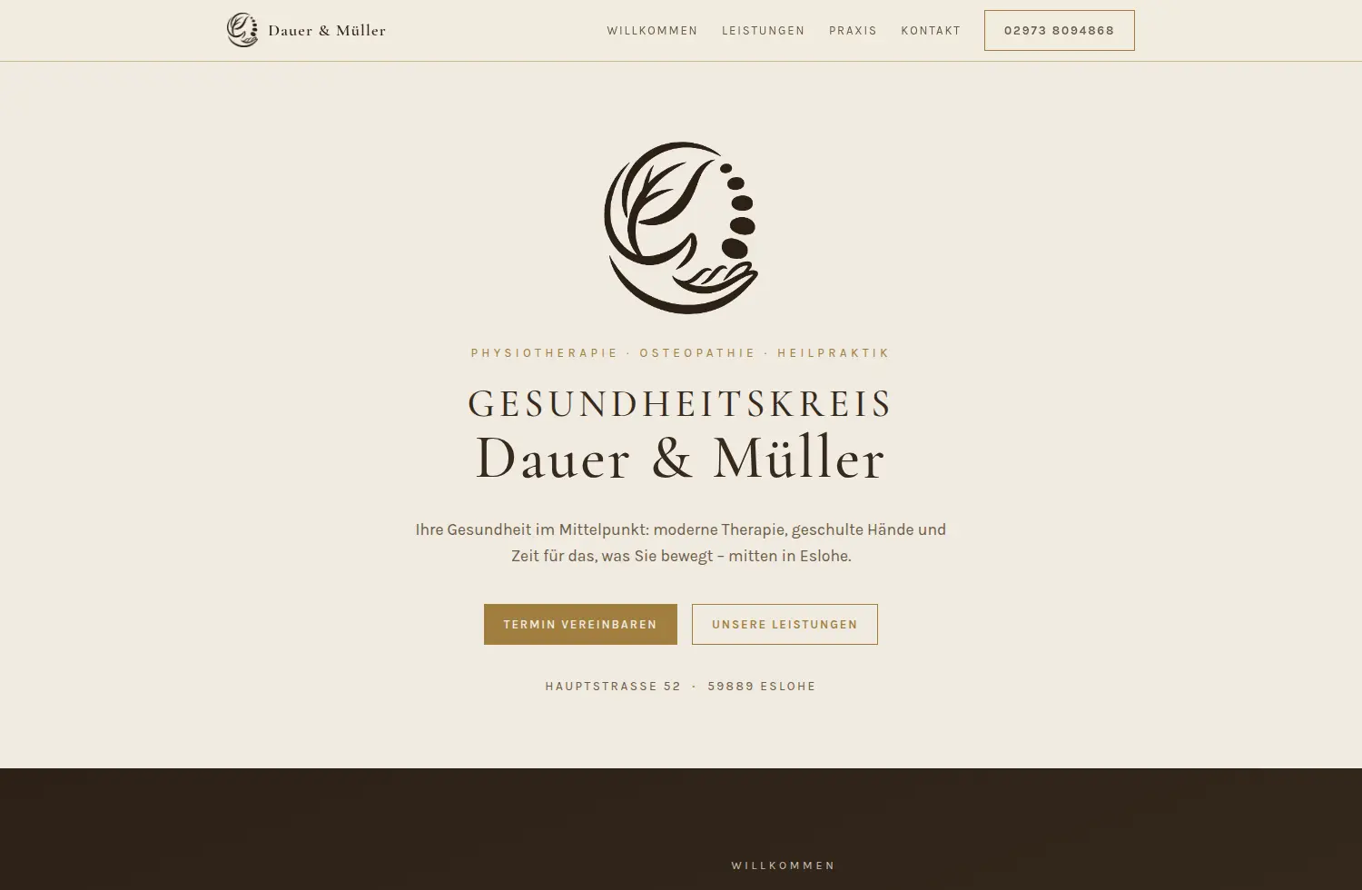 Projektansicht von Gesundheitskreis Dauer & Müller